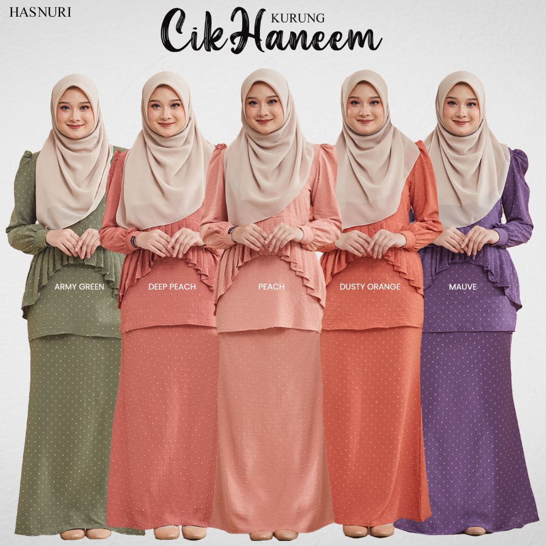 Kurung Cik Haneem - Dusty Orange
