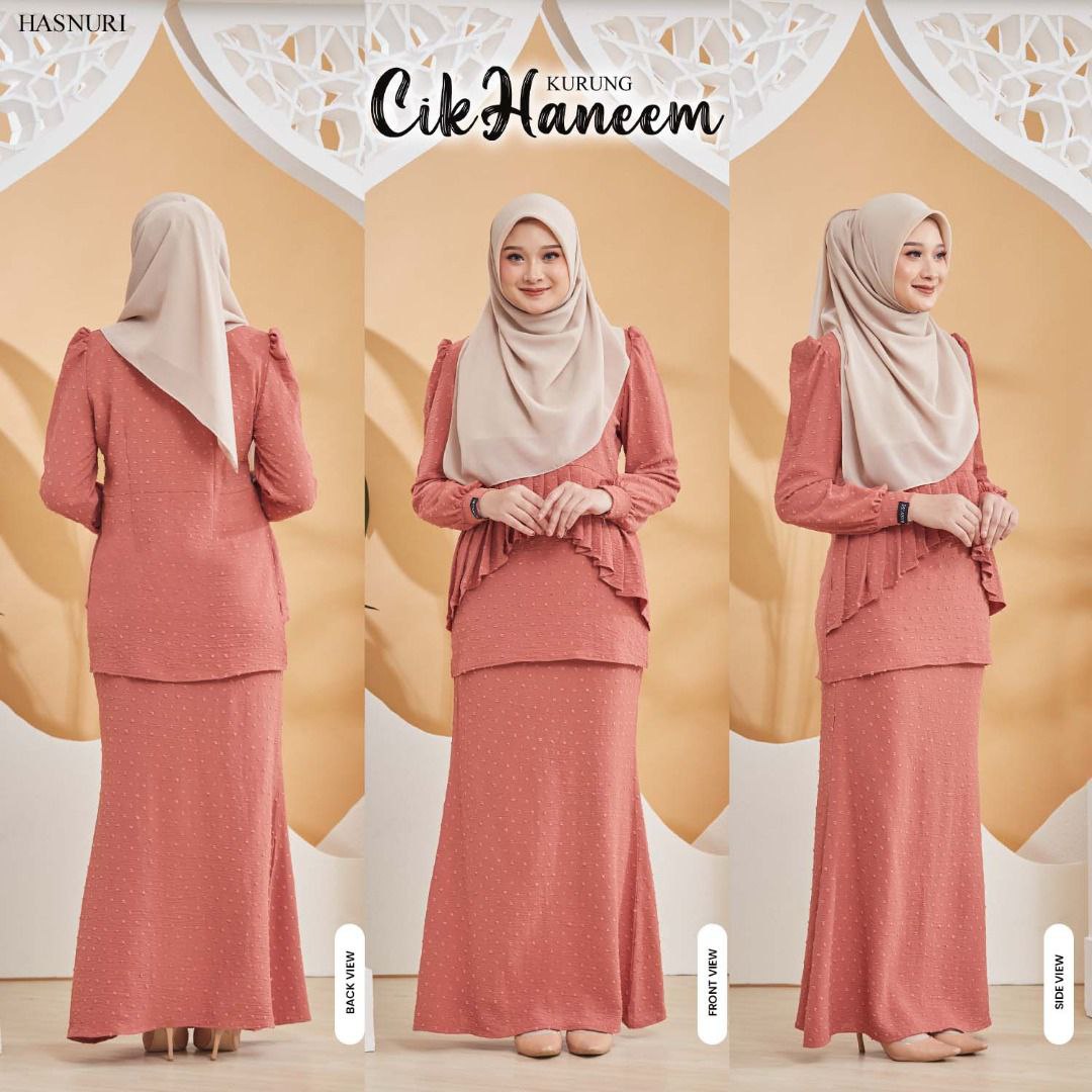 Kurung Cik Haneem - Dusty Orange