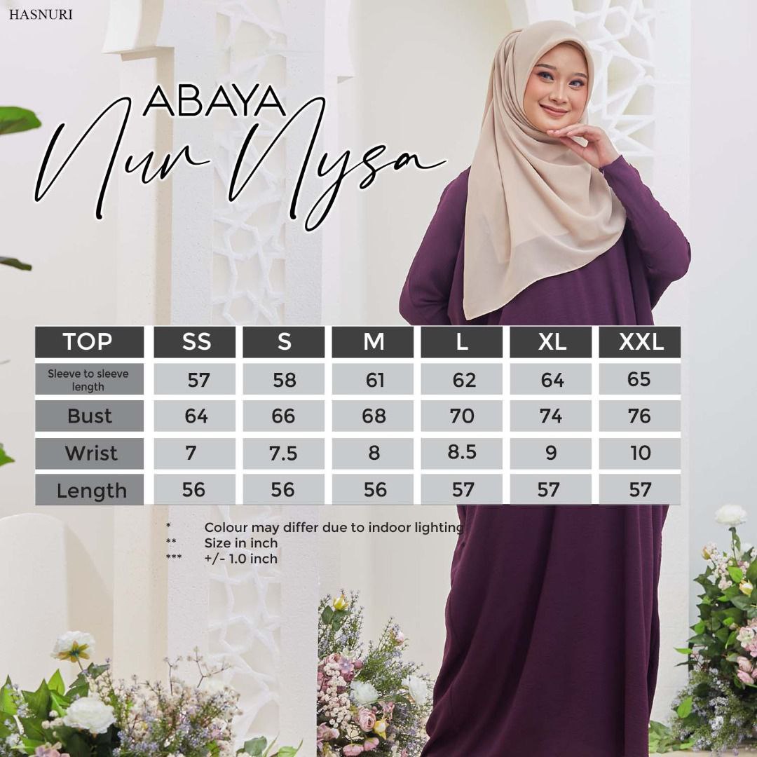Abaya Nur Nysa - Purple