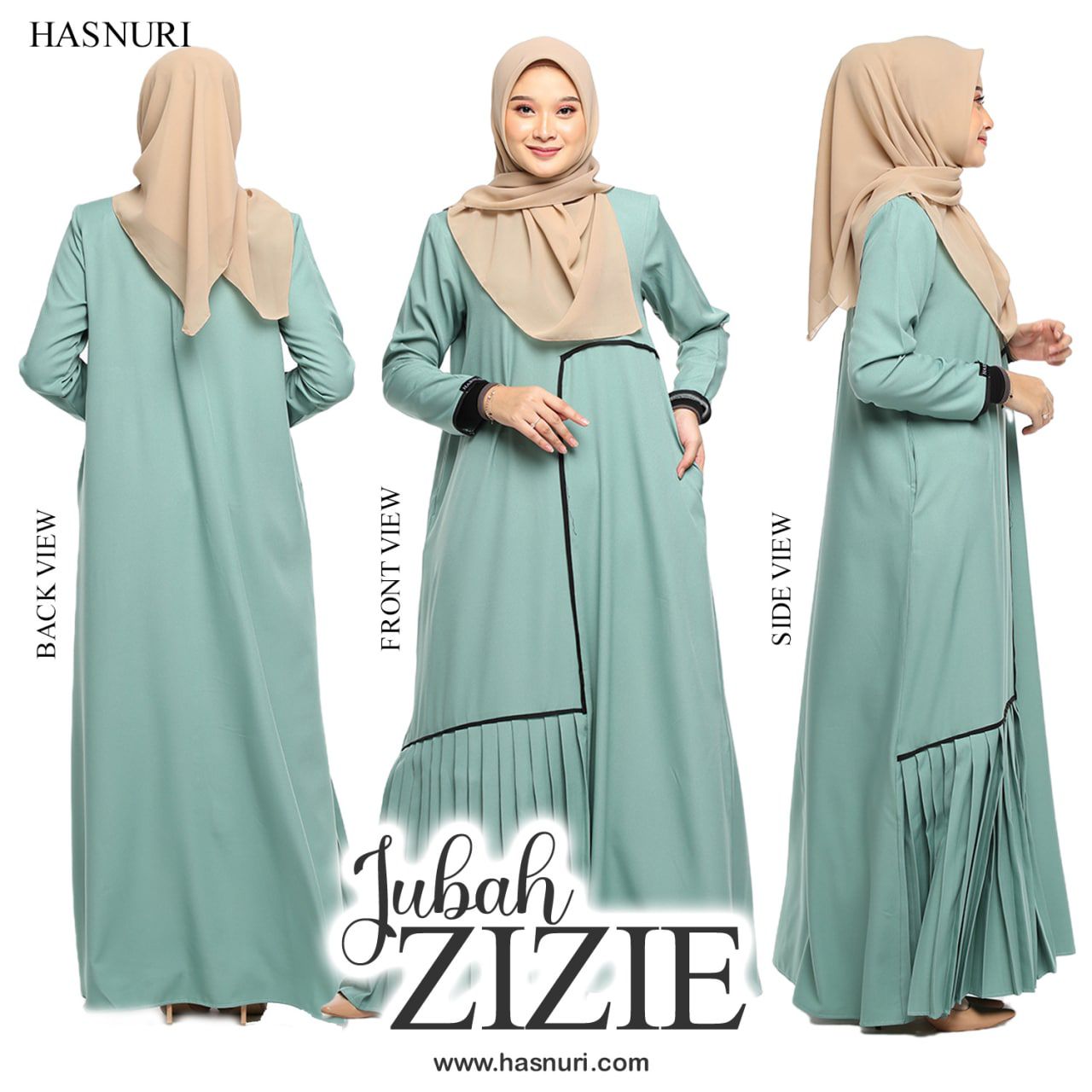 Jubah Zizie - Turqouise