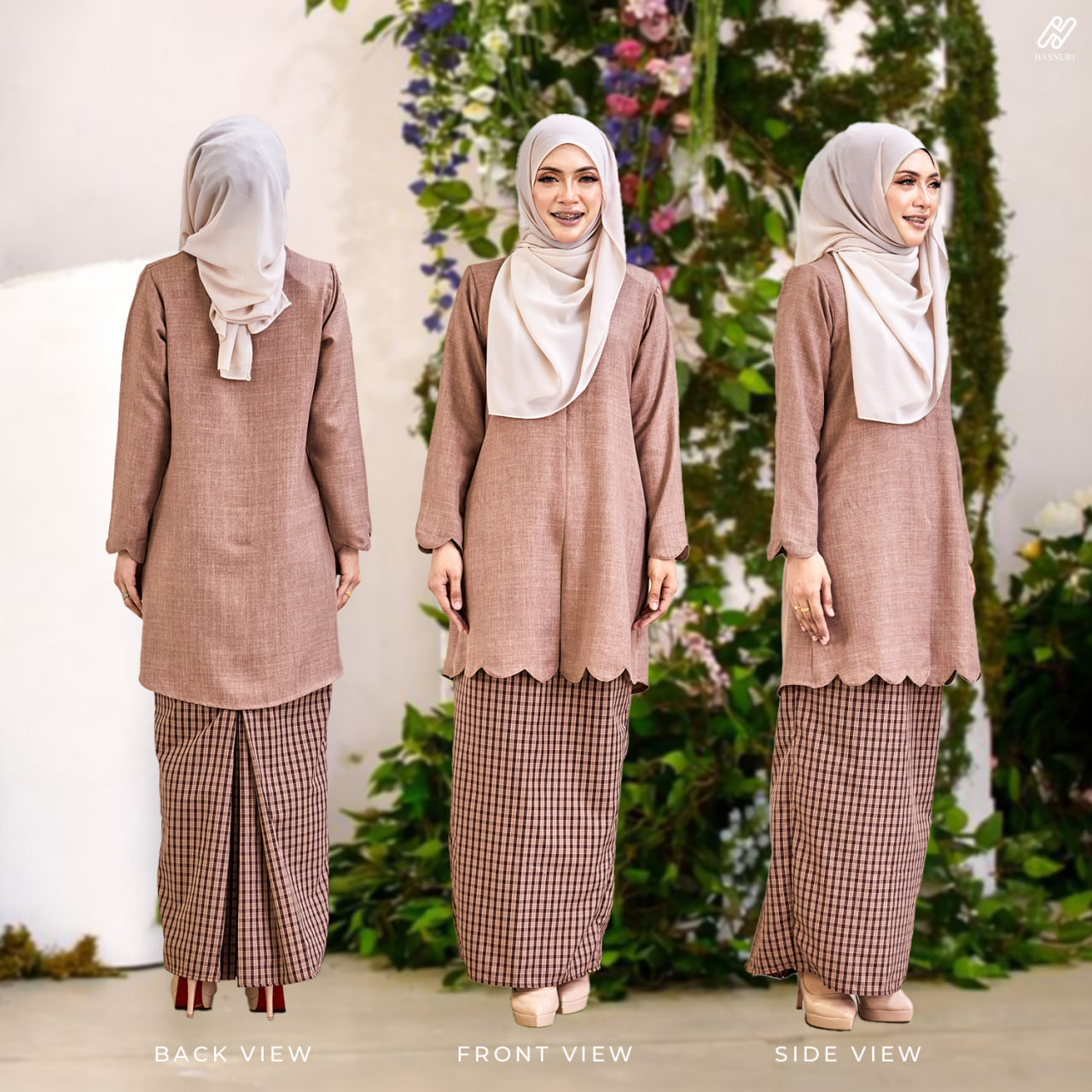 Kebaya Serena - Black Grey