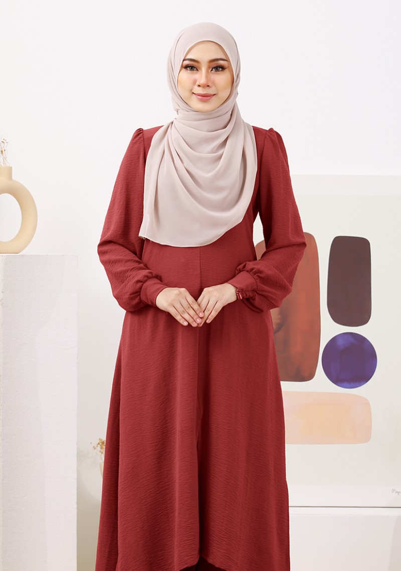 Suit Nur Zakiya - Brick Red
