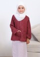 Kurung Imani Kids - Burgundy