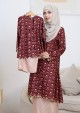 Kurung Sri Tulip Kids - Burgundy