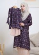 Kurung Sri Tulip Kids - Dark Purple