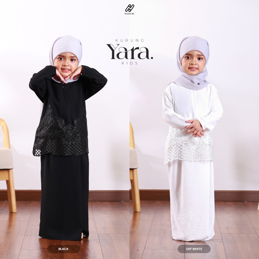 Kurung Yara Kids - Black