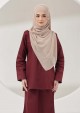 Kurung Atifa - Maroon