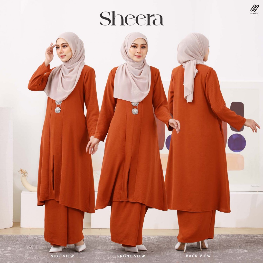 Kebarung Sheera - Coral Pink