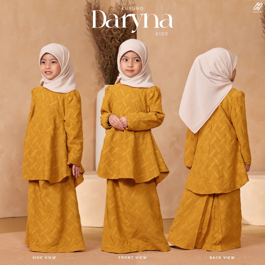 Kurung Daryna Kids - Black