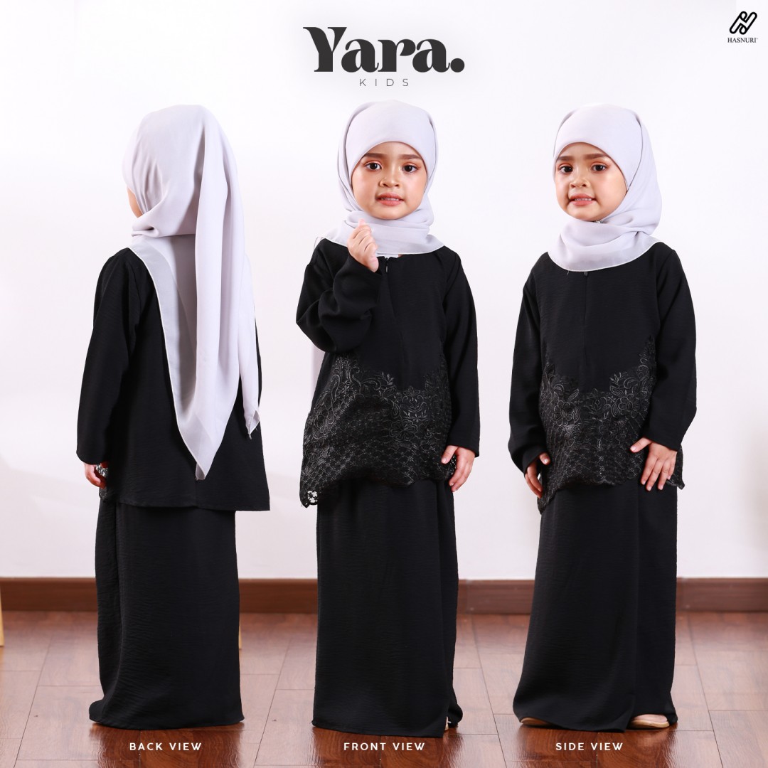 Kurung Yara Kids - Black