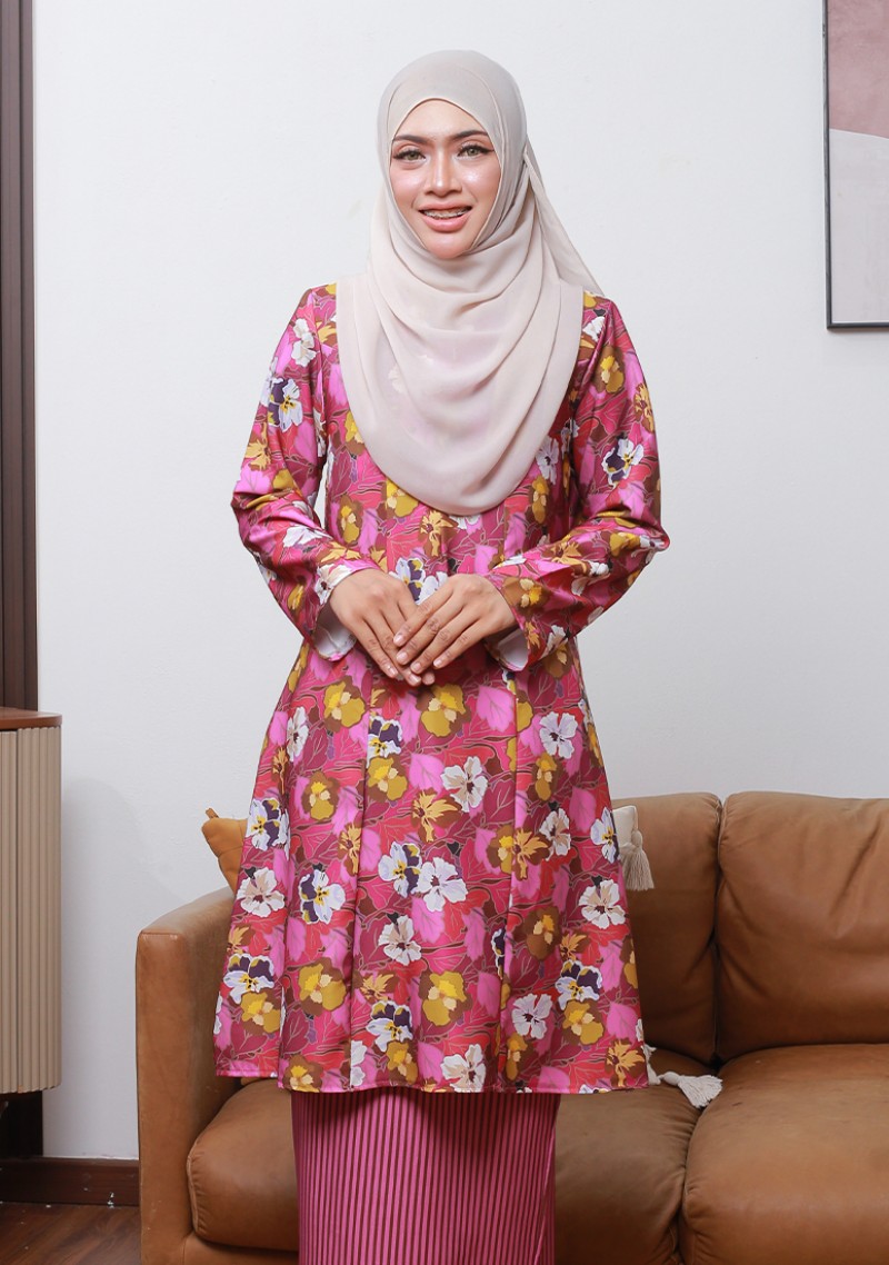 Kurung Sri Kenanga - Magenta