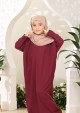 Abaya Nysa Kids - Maroon