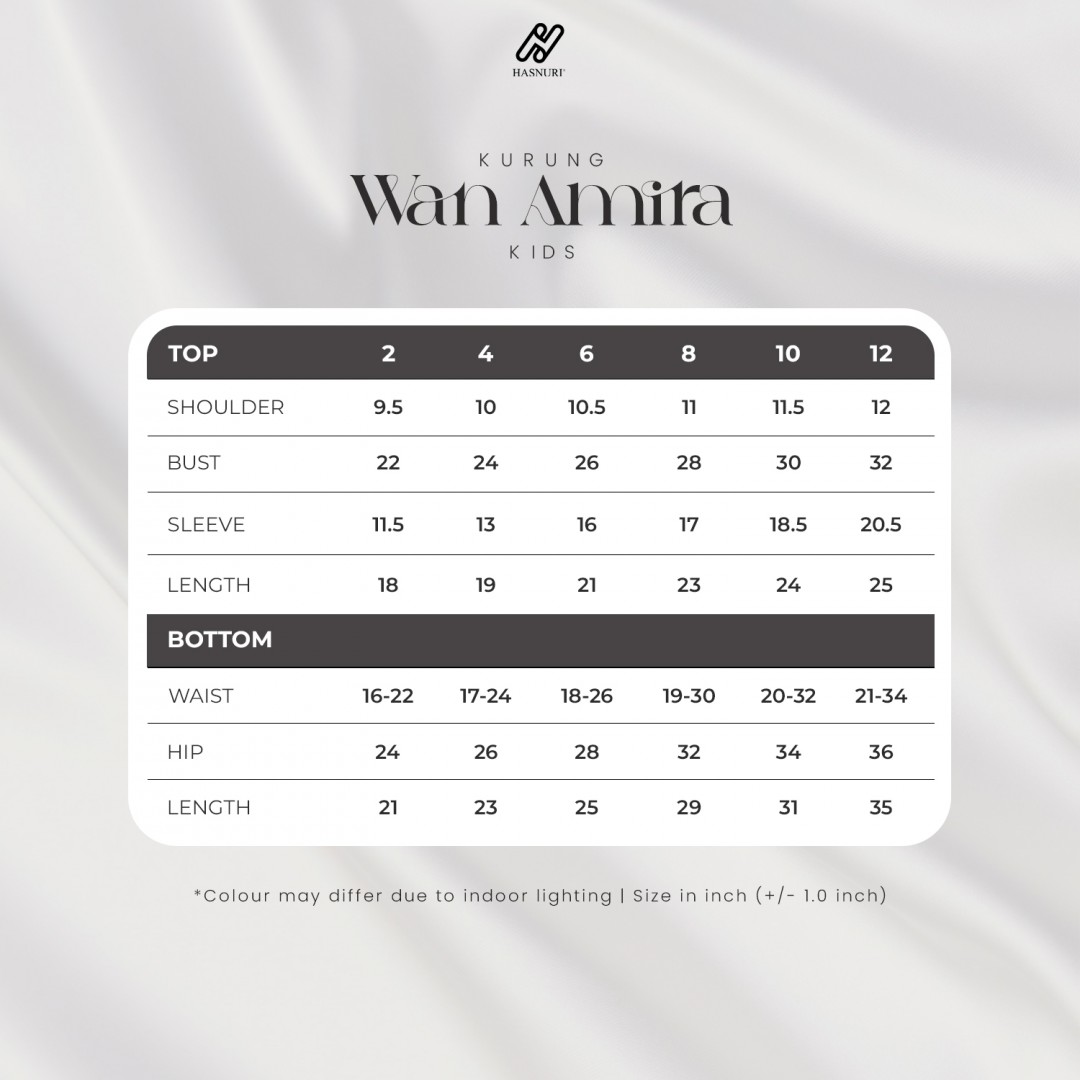 Kurung Wan Amira Kids - Black