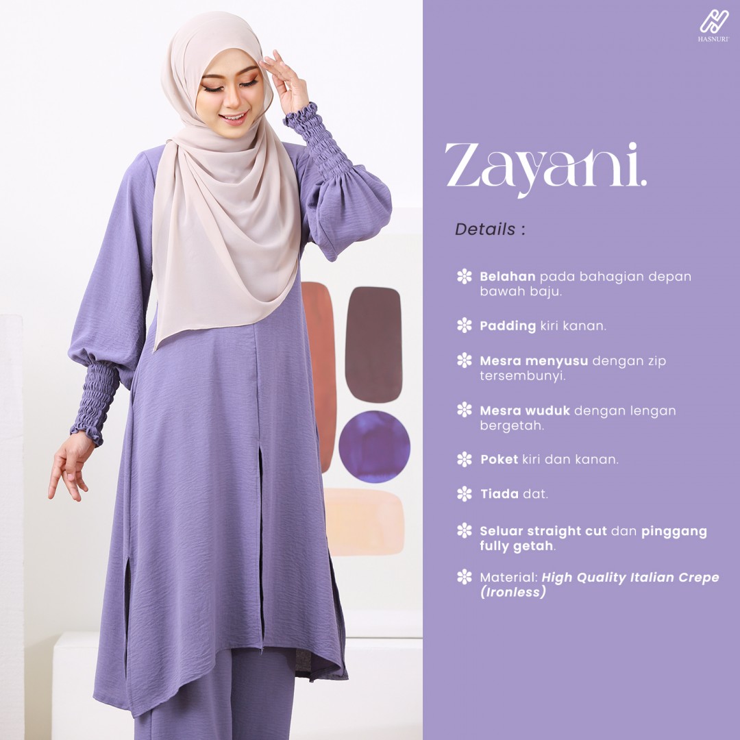 Suit Zayani - Light Mauve