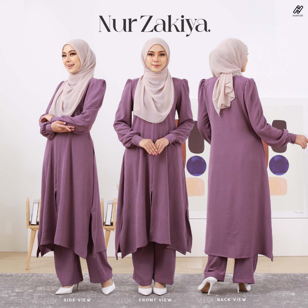 Suit Nur Zakiya - Brick Red