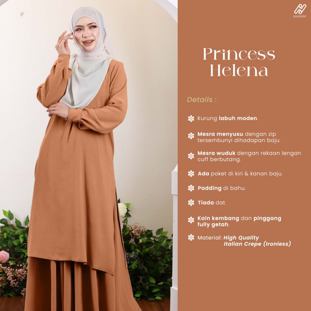 Kurung Princess Helena - Dark Choc