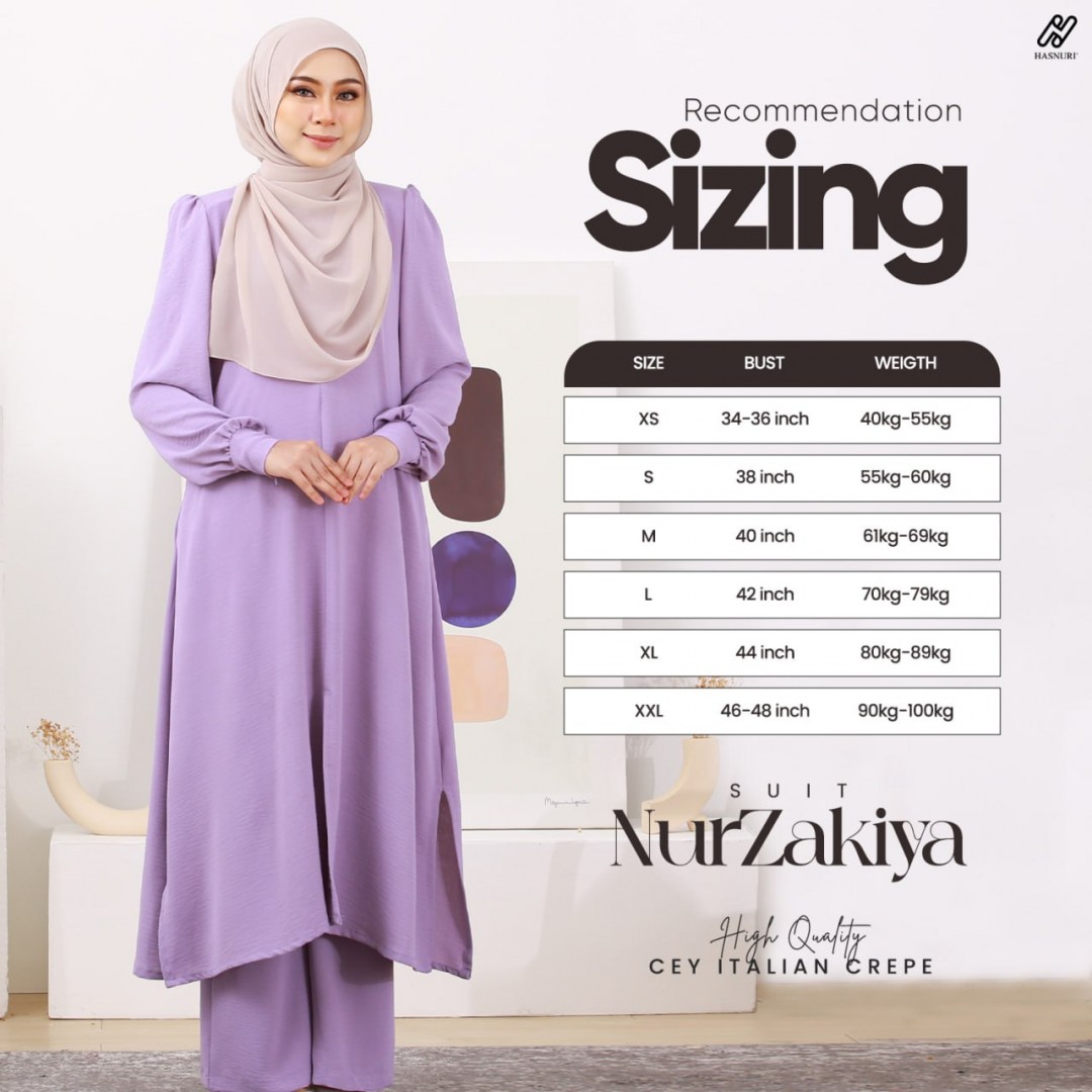 Suit Nur Zakiya - Olive Green