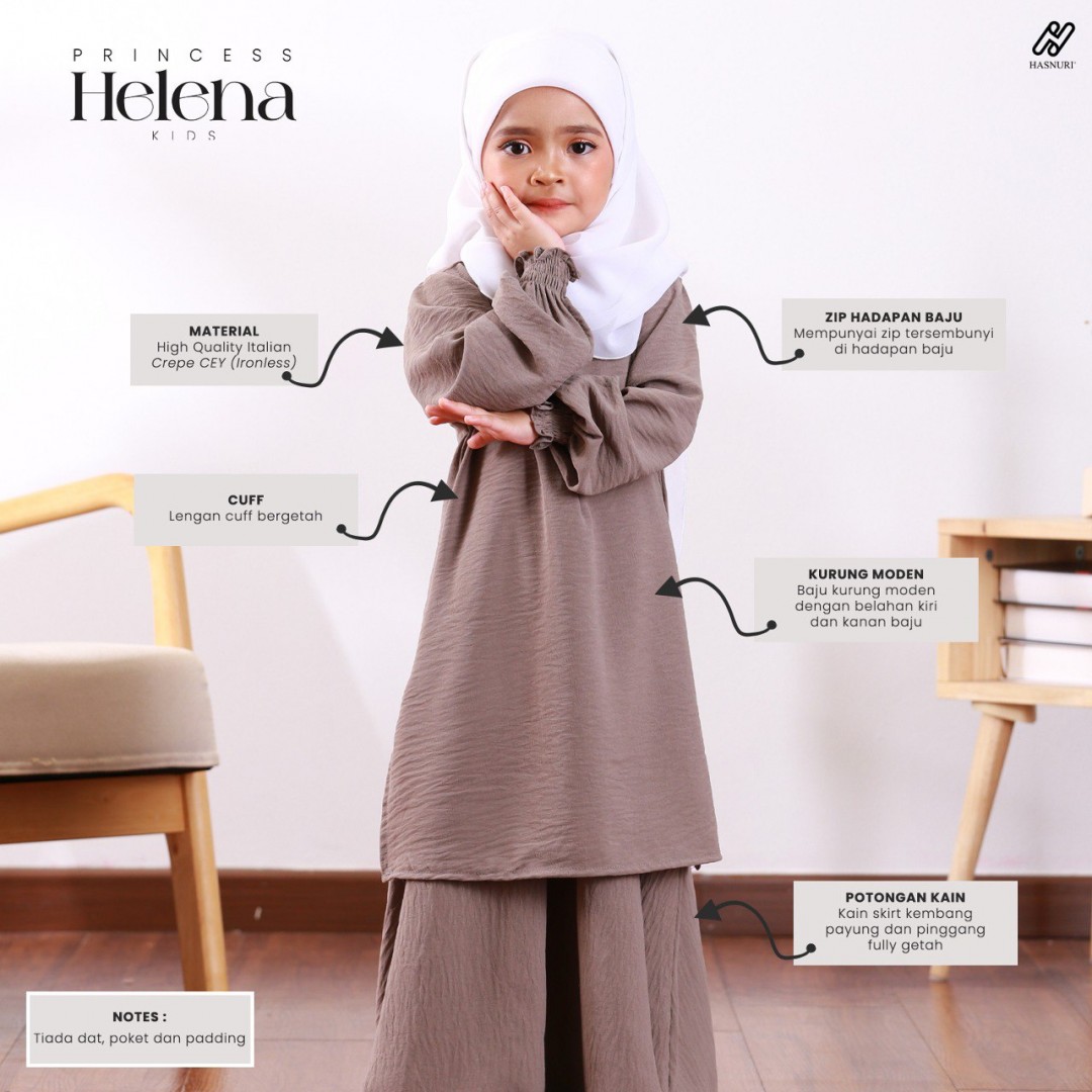 Princess Helena Kids - Charcoal