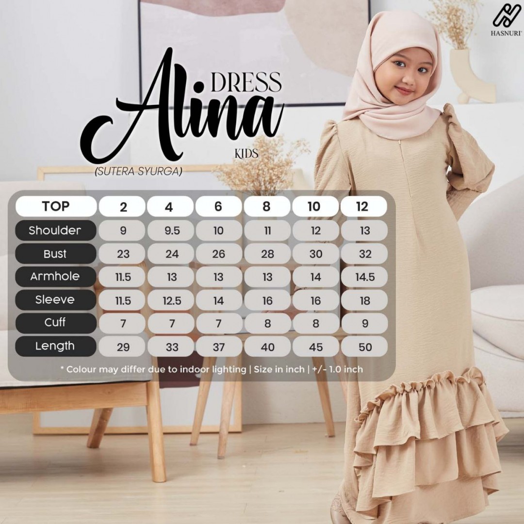 Dress Alina Kids - Dark Purple