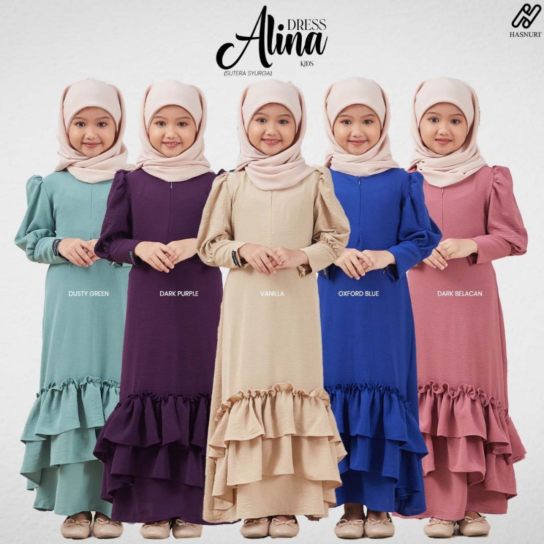 Dress Alina Kids - Dark Purple