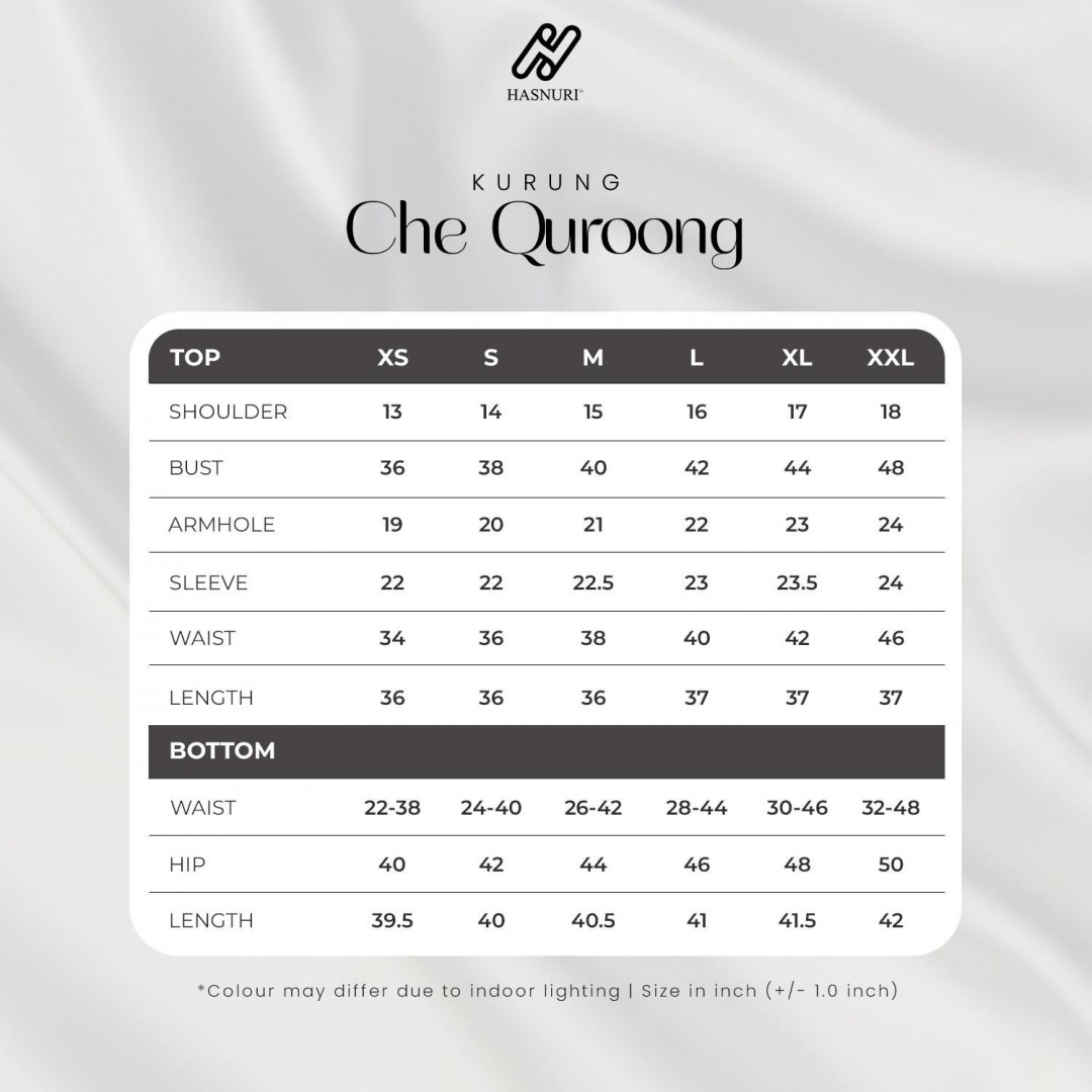 Kurung Che Quroong - Maroon