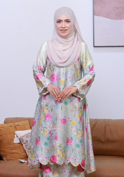 Kurung Sri Seroja - Apple Mint