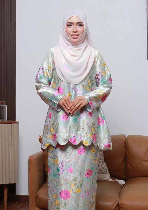 Kurung Sri Seroja Mini - Apple Mint