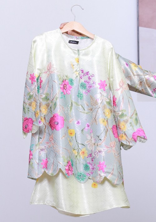 Kurung Sri Seroja Kids - Apple Mint