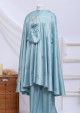 Telekung Reben - Aqua Green