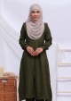 Suit Zakiya Linen - Army Green