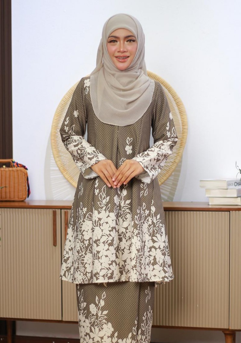 Kurung Che Quroong - Army Green