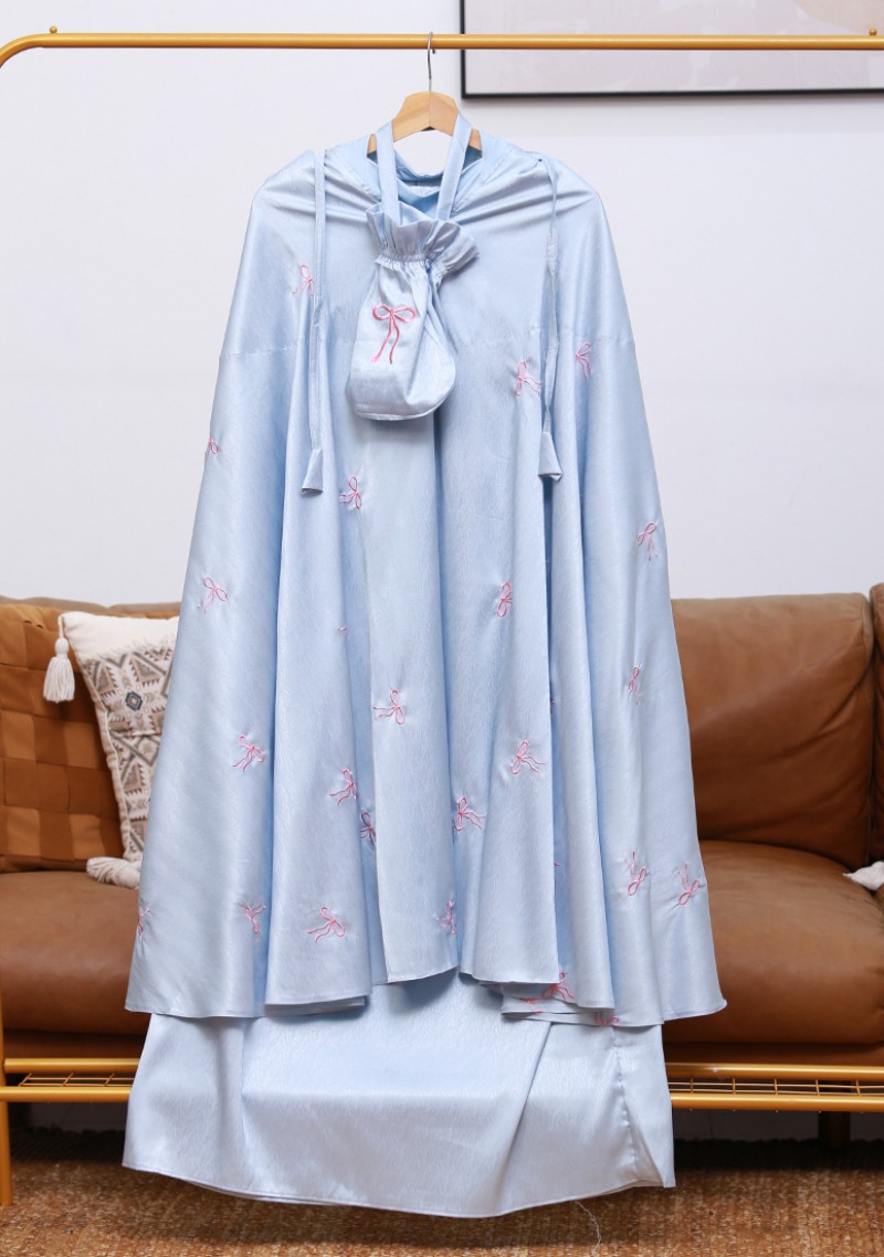 Telekung Reben - Baby Blue