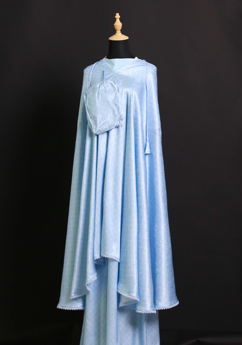 Telekung Nufa - Baby Blue