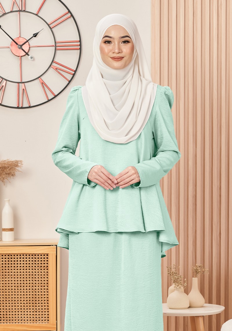 Kurung Puteri Daniya - Baby Green