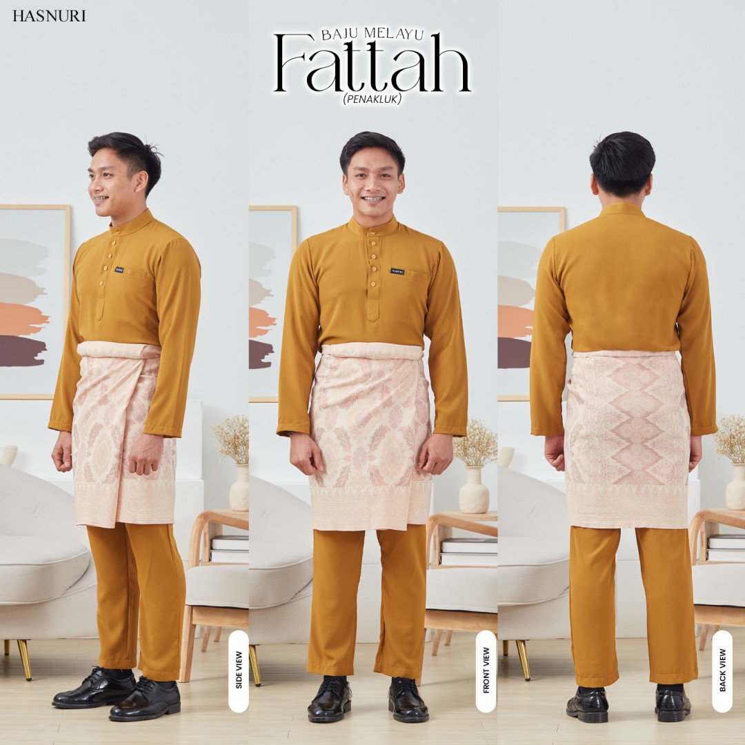 Baju Melayu Fattah - Dusty Pink