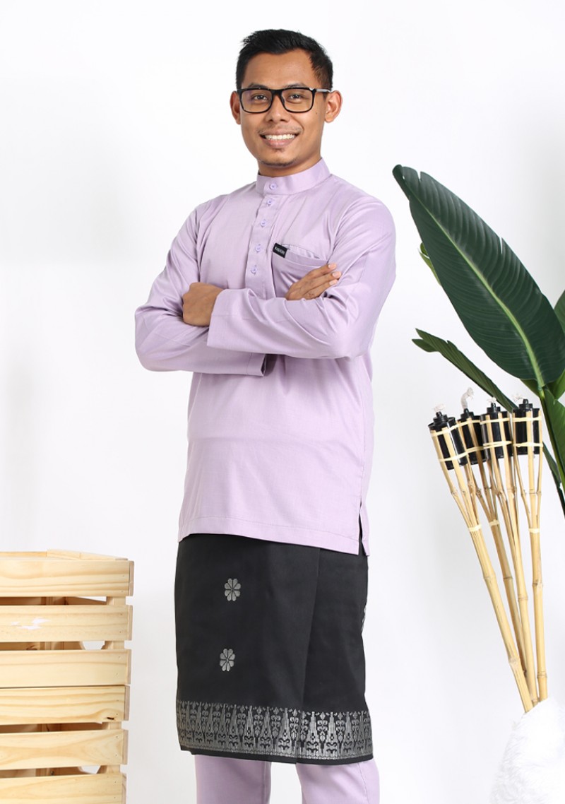 Baju Melayu Haqiem - Light Mauve