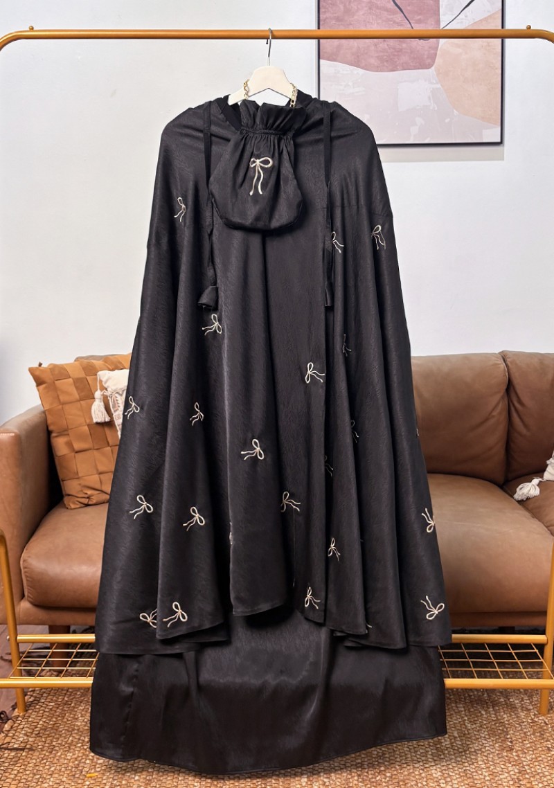 Telekung Reben - Black V2