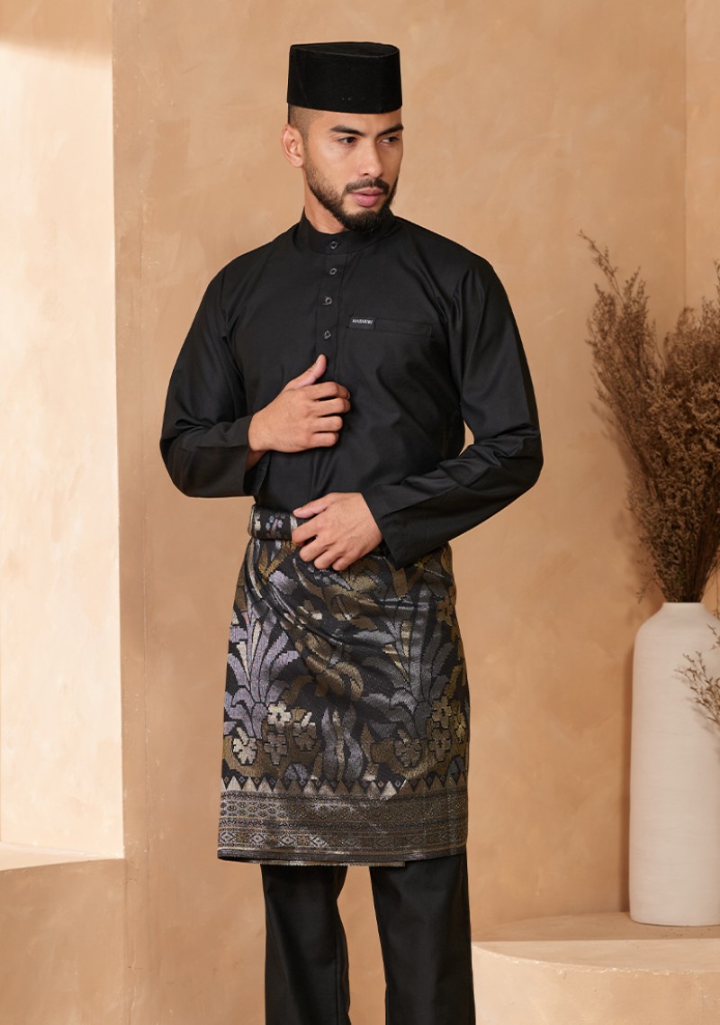Baju Melayu Aziz - Black
