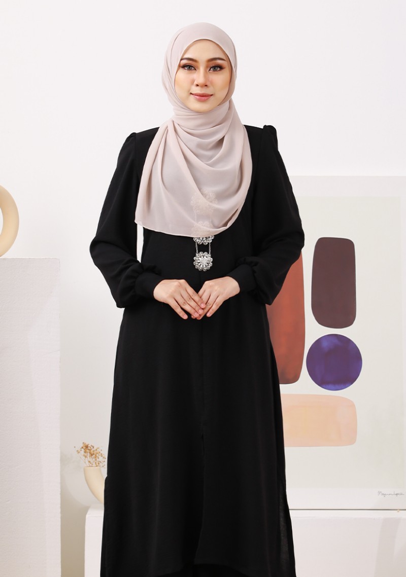 Suit Nur Zakiya - Black
