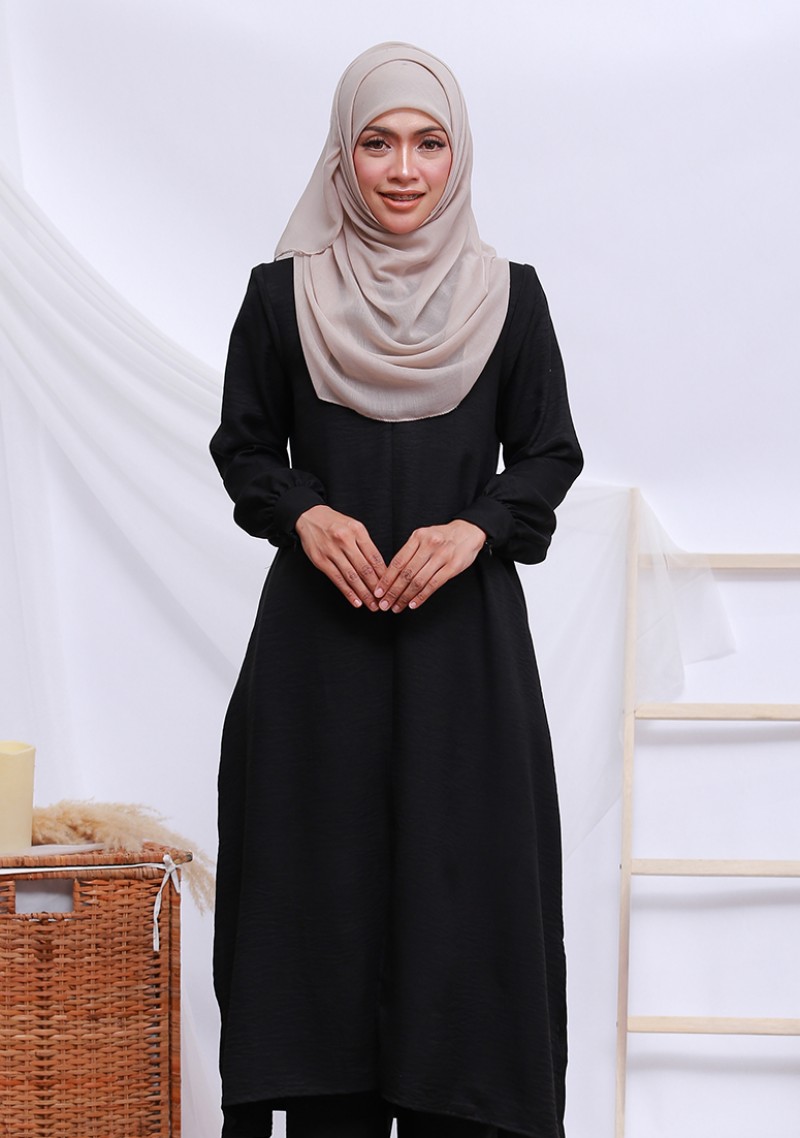 Suit Zakiya Linen - Black