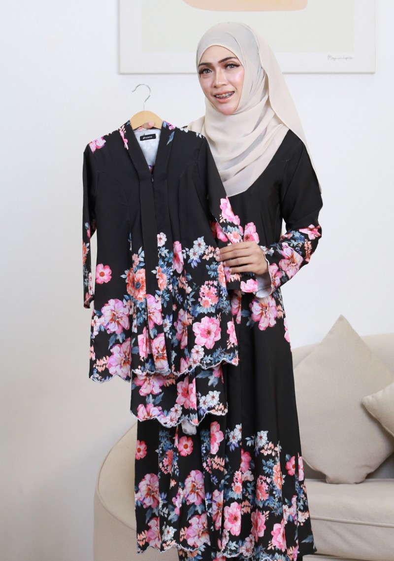 Kebaya Sri Qaseh Kids - Black