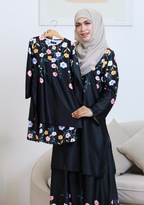 Kurung Princess Aireen Kids - Black