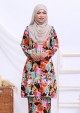 Kurung Aida - Black Orange