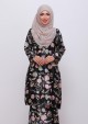 Kurung Che Baiduri - Black