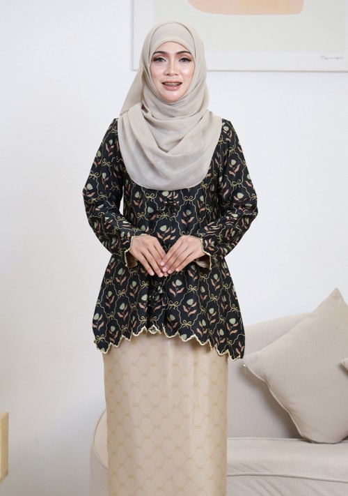 Kurung Sri Tulip Mini - Black