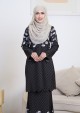 Kurung Sri Melur Labuh - Black