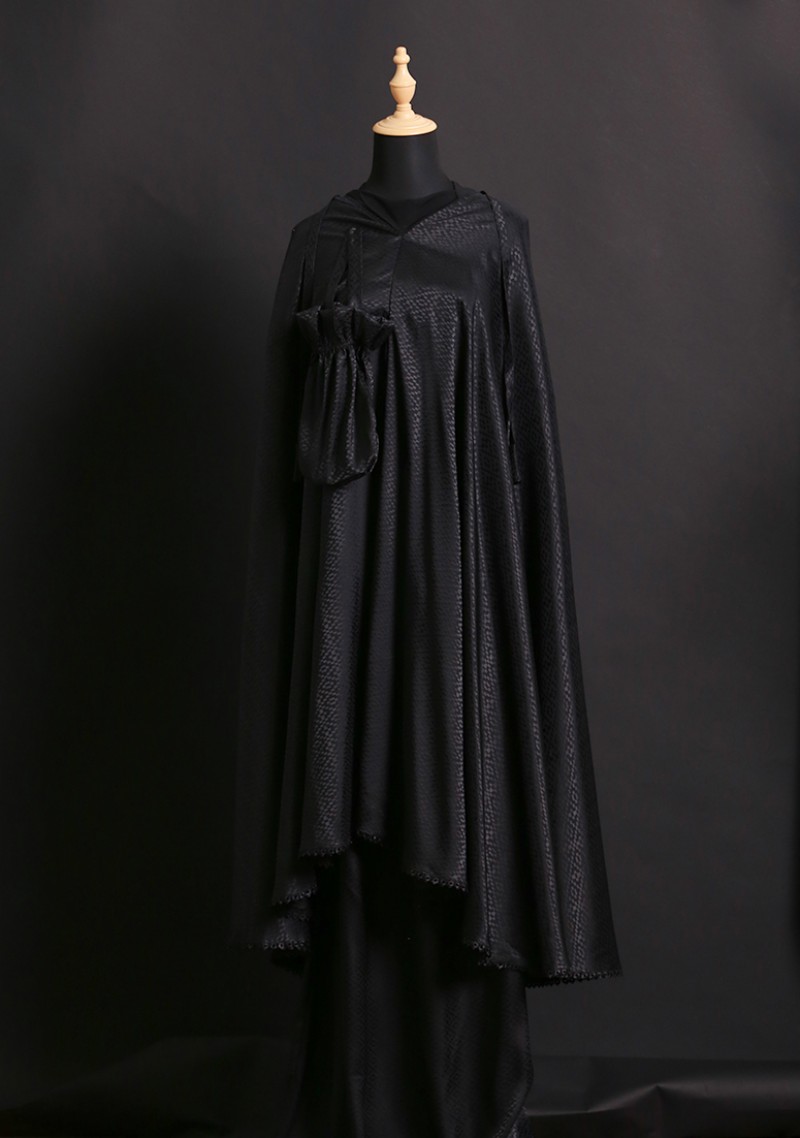 Telekung Lufya - Black