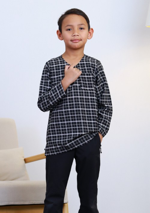 Kurta Haffiz Kids - Black