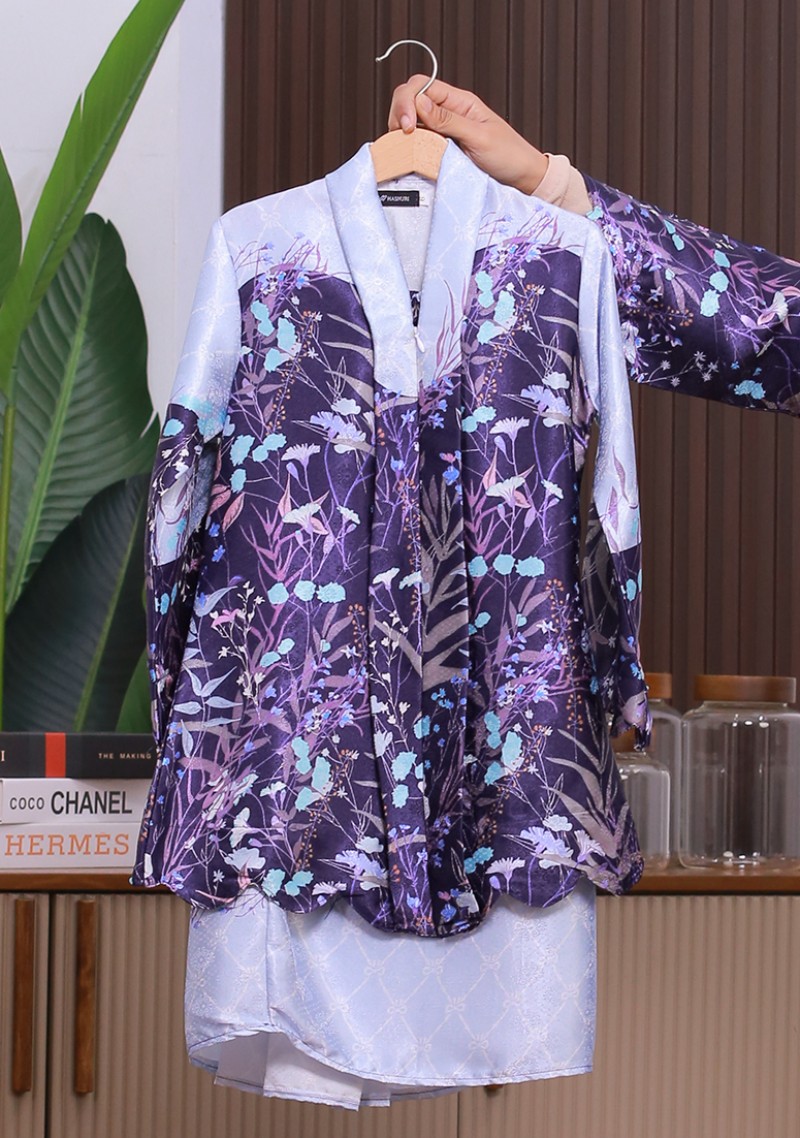 Kebaya Sri Mahsuri Kids 2.0 - Blueberry