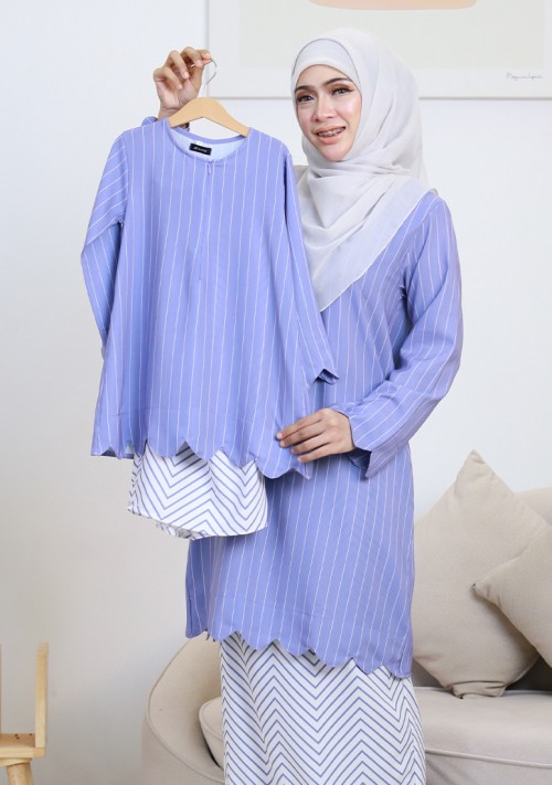Kurung Imani Labuh Kids - Bluberry